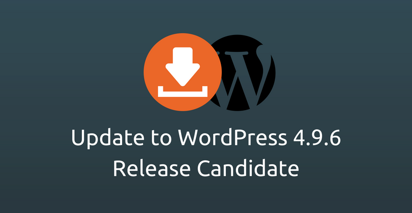 WordPress 4.9.6 Update: Release Candidate Is Up For Testing