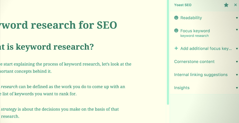 Introducing the New Yoast SEO 8.0 Gutenberg Sidebar Integration