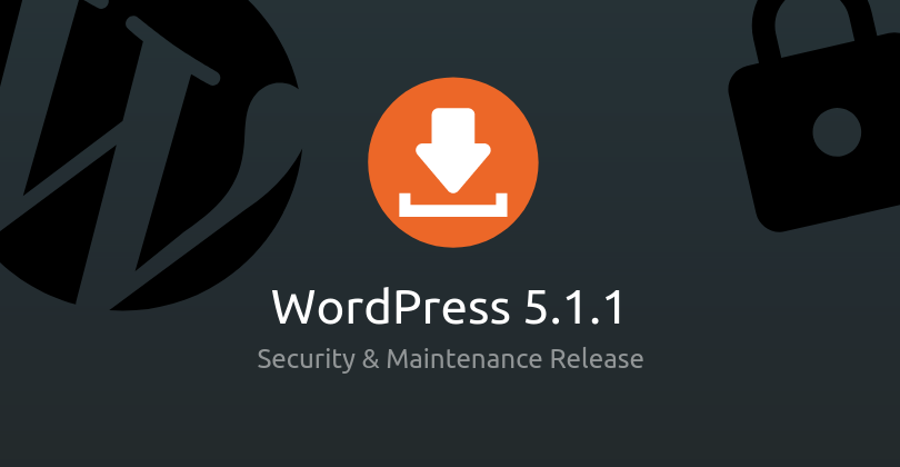 WordPress 5.1.1 Security and Maintenance Release