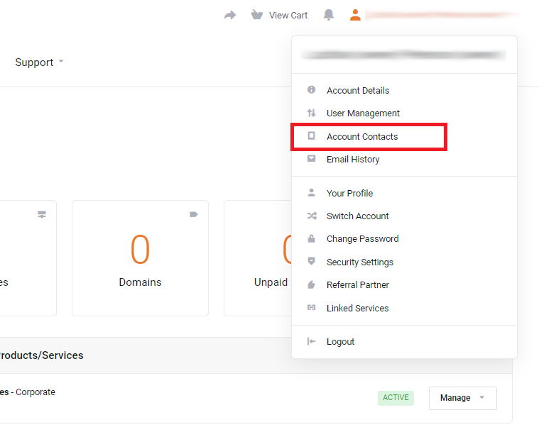 Account users and account contacts