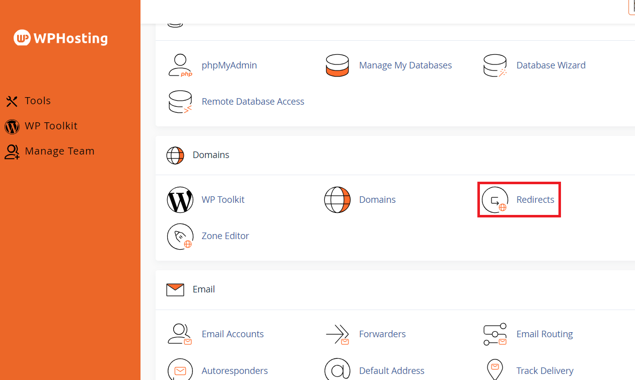 How to redirect a domain