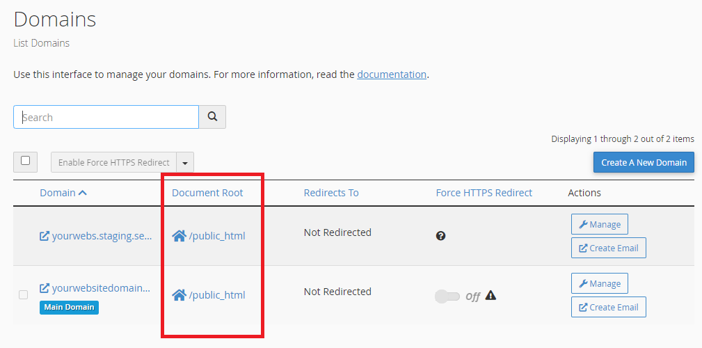 manage your sites htaccess file