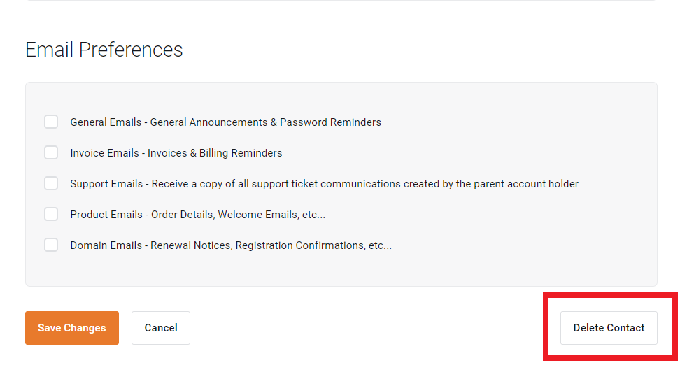 how to update your account profile: delete contact
