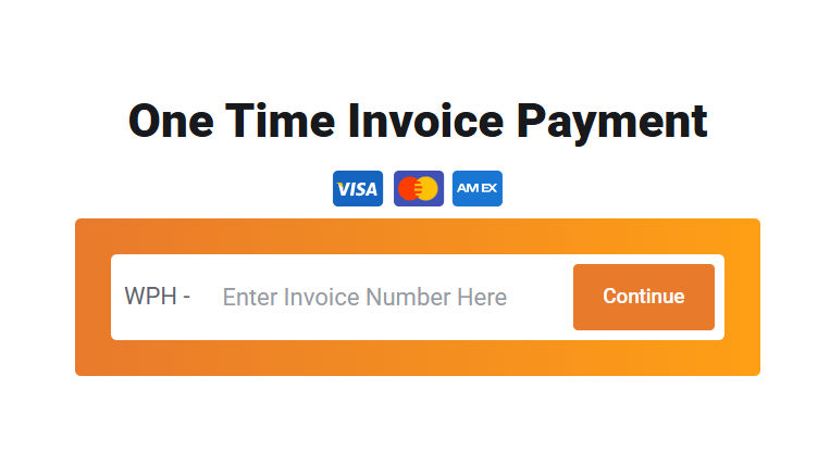 one-time credit card payment