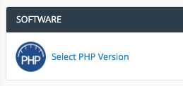 PHP version extensions & options