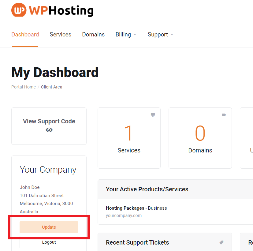 how to update your account profile