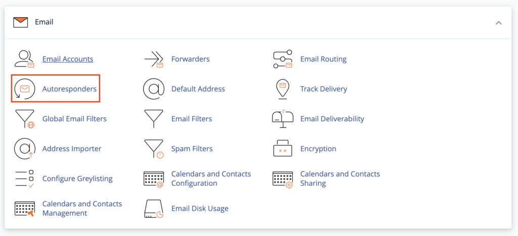 autoresponder in cPanel