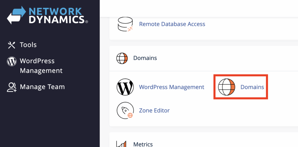 addon domain in cPanel